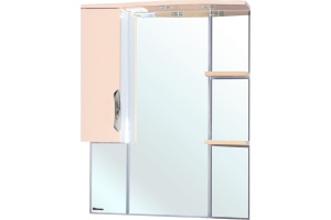 Зеркало-шкаф Bellezza Лагуна 75 L бежевый