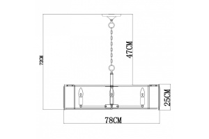 Подвесной светильник Divinare Ostin 1100/02 SP-8 - 3
