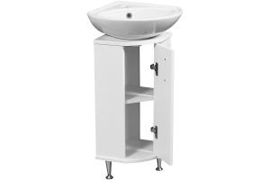 Тумба под раковину Stella Polar Концепт Веер 30 белый - 3