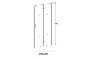 Душевое ограждение  VN42-100-01-19C1 - 2