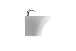 Kerasan Aquatech Биде напольное с 1 отв.под смеситель, в комплекте с крепежом WB5N, цвет: белый