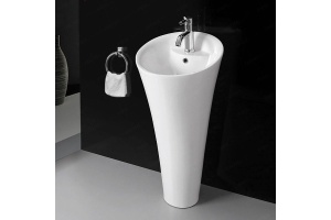 Раковина напольная CeramaLux N 45 см белый (WK8100-1)