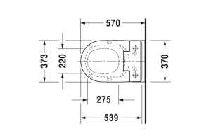 Унитаз подвесной Duravit Me by Starck с крышкой, белый (2529590000) - 3