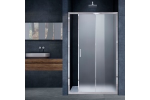 Душевая дверь в нишу Vincea Alpha VDS-3AL130MT 130 см, стекло текстурное, хром