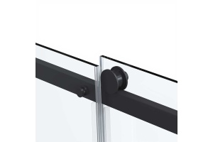 Душевой уголок Vincea Como Soft 140х100 профиль черный стекло прозрачное  - 3