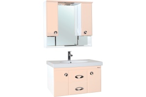 Мебель для ванной Bellezza Неаполь 90 подвесная 2 ящика бежевая