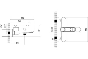Смеситель Bien Hermes BB01009406 для ванны с душем - 2