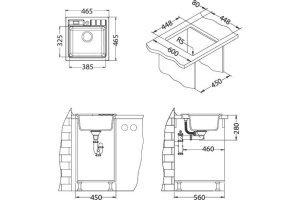 Мойка кухонная Alveus Niagara Granital 20 beige - 2