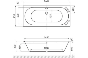 Акриловая ванна Excellent Oceana 160x75 - 2