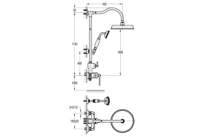 Swedbe Terracotta Art Семейный душ со смесителем 2511 - 2