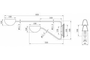 Бра Maytoni Mollis MOD126WL-02B - 2