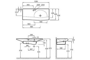 Полупьедестал Jacob Delafon Stillness (E75627-39R) - 2