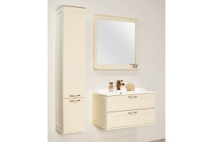 Комплект мебели подвесной Aquaton Леон 80 бежевый