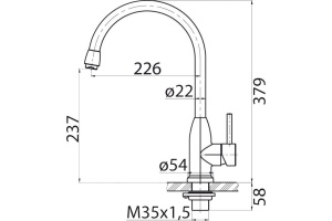 Смеситель BelBagno BB-LAM09B-IN для кухонной мойки - 2