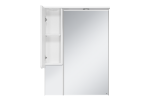 Зеркало-шкаф Misty Чегет 65 левое белое глянцевое - 2