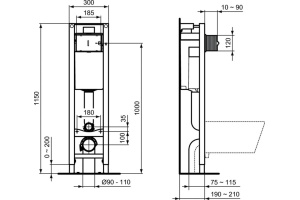 W220101 ПРОМО инсталляция с подвесным унитазом (E803501+E712701+E233267 ) - 3