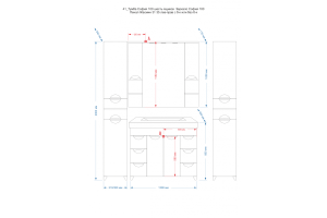 Тумба под раковину Misty София 100 белая глянцевая - 3