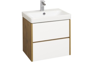 Тумба с раковиной Aquaton Сканди 70 белый - светлое дерево