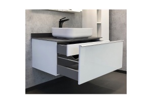 Тумба с раковиной Comforty Милан 90 белая глянцевая - 2