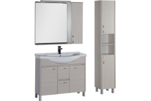 Зеркало Aquanet Донна 100 беленый дуб - 3