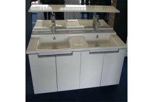 Тумба с раковиной Jacob Delafon Struktura 120 белая