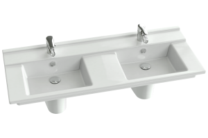 Раковина Jacob Delafon Struktura EXF112 120 см, двойная