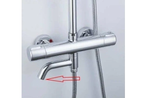 Кран-букса для переключателя душа Gappo хром - 2