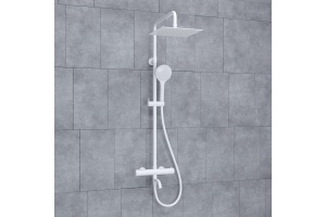 Душевая система WasserKraft 25 с термостатом белый матовый - 2