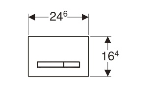 Кнопка смыва Geberit Sigma 50 115.788.SD.2 зеркальное дымчатое cтекло - 2