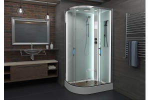 Душевая кабина DETO A102RLED с средним поддоном - 2