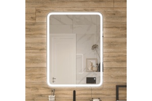 Зеркало DIWO Коломна 60 с подсветкой светодиодной, сенсорное управление, прямоугольное, настенное