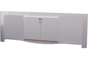 Экран Фэма Бомонд без открытых полок белый глянец