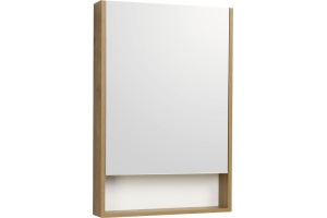 Зеркало-шкаф Aquaton Сканди 45 белый - светлое дерево