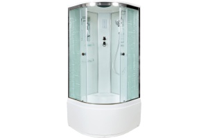 Душевая кабина DETO EM4580EL с высоким поддоном, с сиденьем