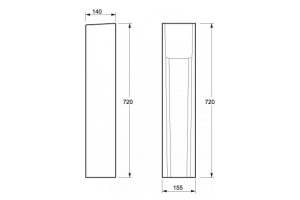 Пьедестал для раковины BelBagno Bingo белый - 3