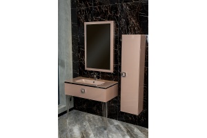 Тумба под раковину Armadi Art Lucido 100 розовый - 3