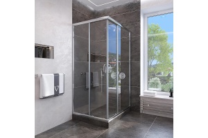 Душевой уголок Veconi Rovigo 80х80, хром (RV113-80-01-C4)