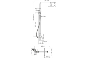 Душевая стойка Wasserkraft Wiese A18401 - 2