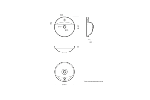 Накладная раковина Misty Art Inside 43 белая глянцевая - 3