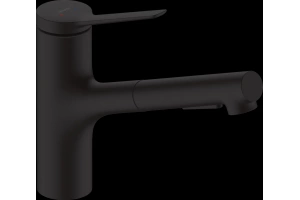 Смеситель для кухни Hansgrohe Zesis M33 с вытяжным душем черный матовый