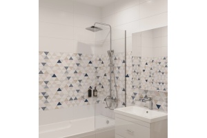 Шторка на ванну DIWO Ростов 4GW008 неподвижная, 60x150