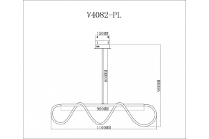 Светильник на штанге Moderli TRUE V4082-PL - 2