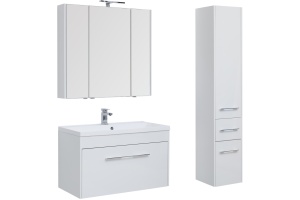 Тумба с раковиной Aquanet Августа 100 белая - 2