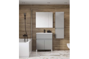 Комплект мебели Aquaton Форест 75 серый матовый