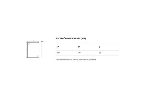 Зеркало Excellent Kuadro 80x60 черное матовое - 3