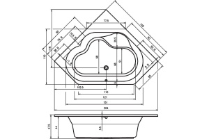 Акриловая ванна Riho Winnipeg 145 - 2