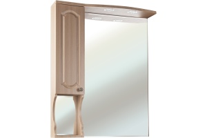 Зеркало-шкаф Bellezza Камелия 75 L светлый лен