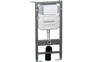 Комплект унитаза с инсталляцией Ceramica Nova Metropol белый с сиденьем микролифт и кнопкой белой матовой - 3