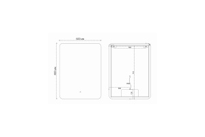 Зеркало Vincea 60х80 с подсветкой и антизапотевателем - 3