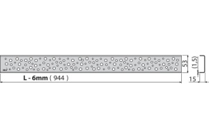 Решетка AlcaPlast Buble 950M матовая - 3
